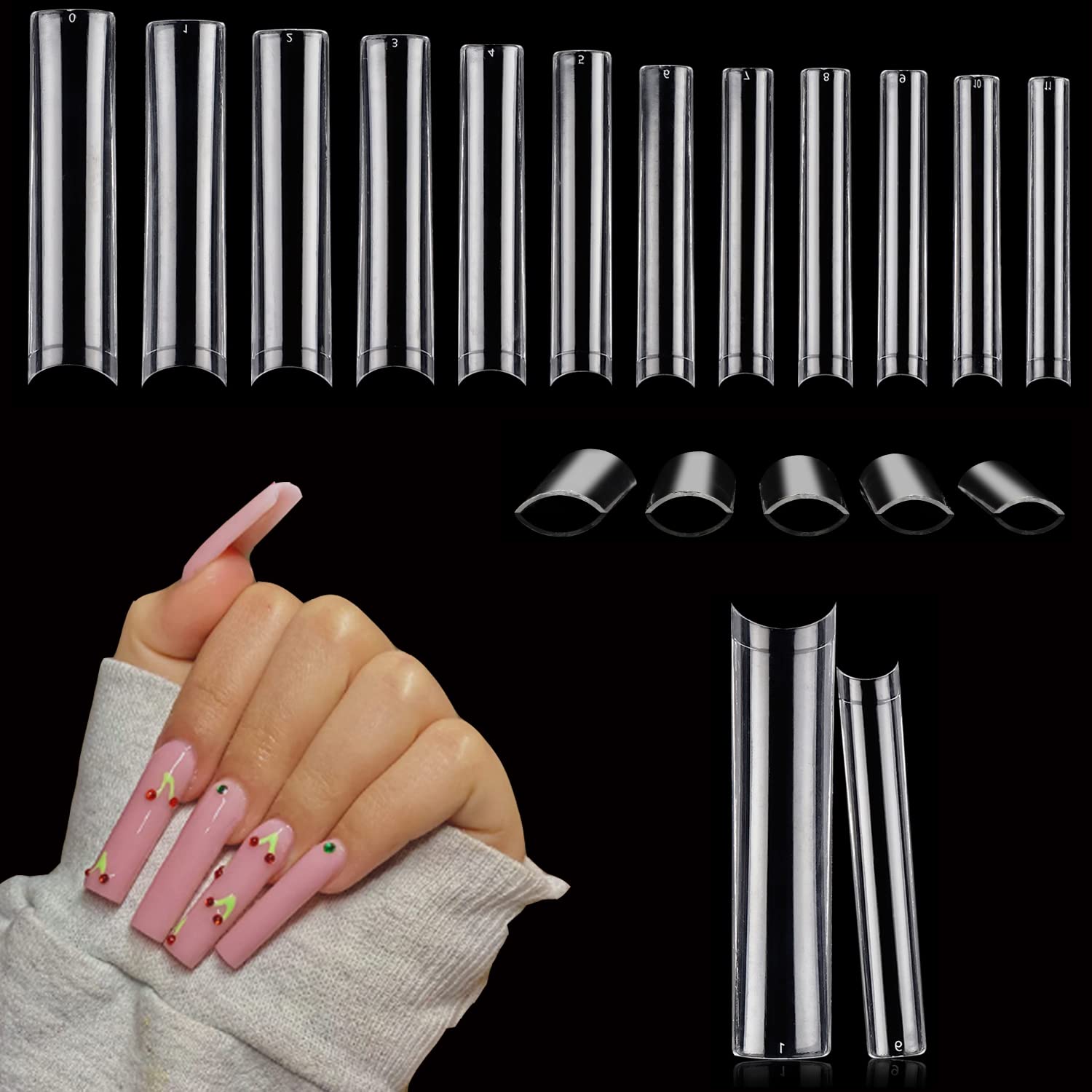 Nail Art Xxl - 100 unids/caja XXL puntas de uñas