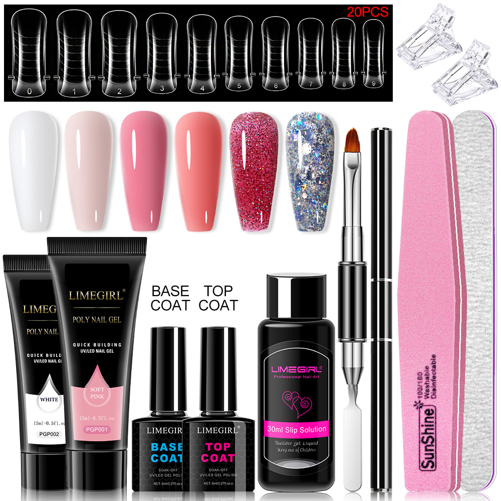 Polygel Nail Kit - Juego de gel para uñas de
