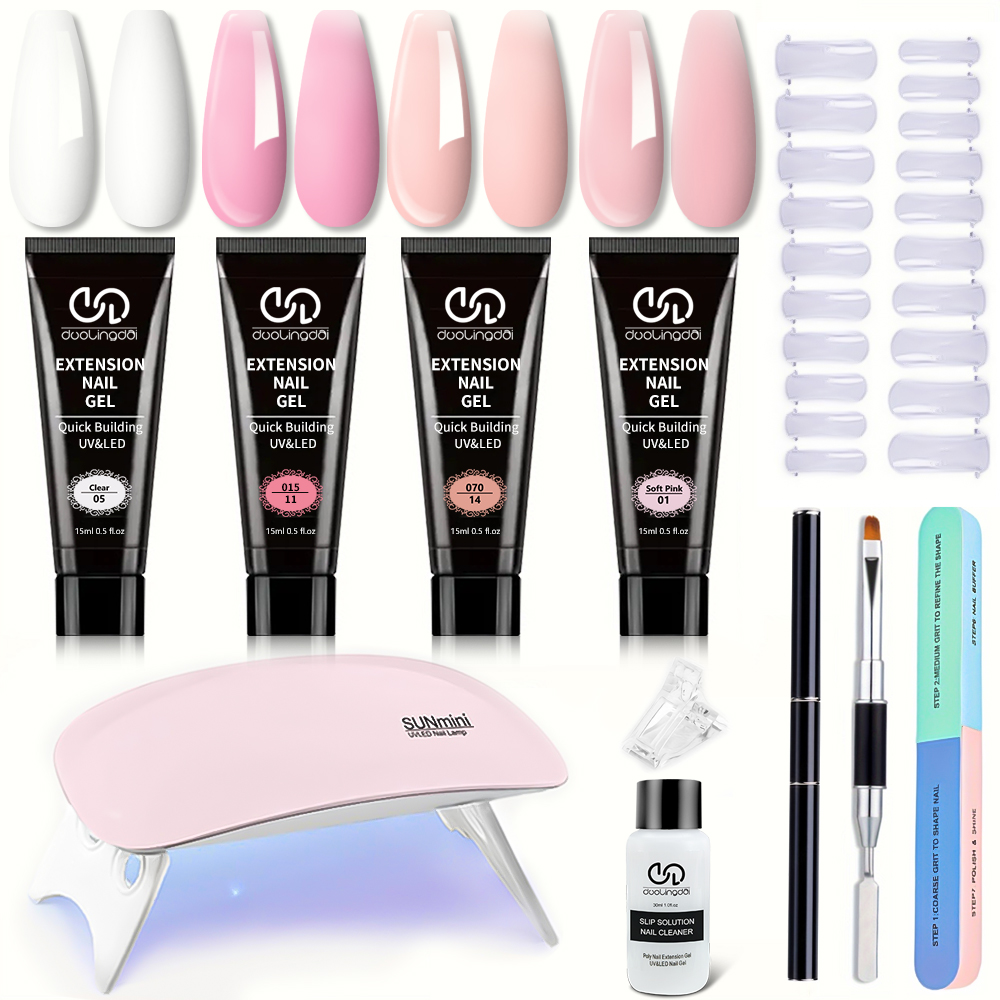 Polygel Nail Kit - Kit de extensión de uñas de