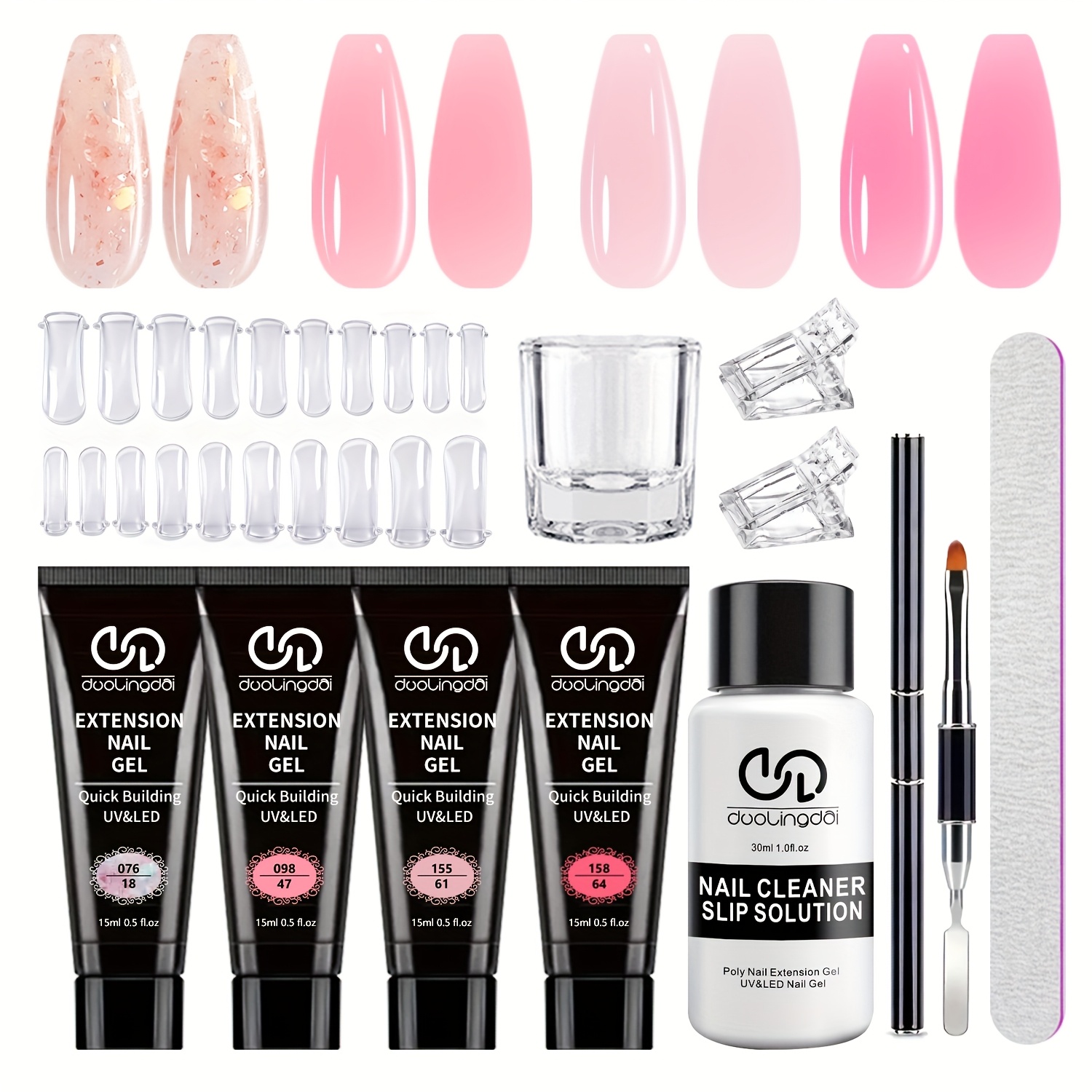 Polygel Nail Kit - Kit de uñas de poli gel
