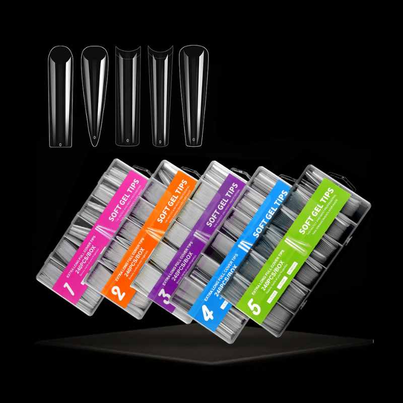 Nail Art Xxl - 240 Uds XXL uñas postizas uñas