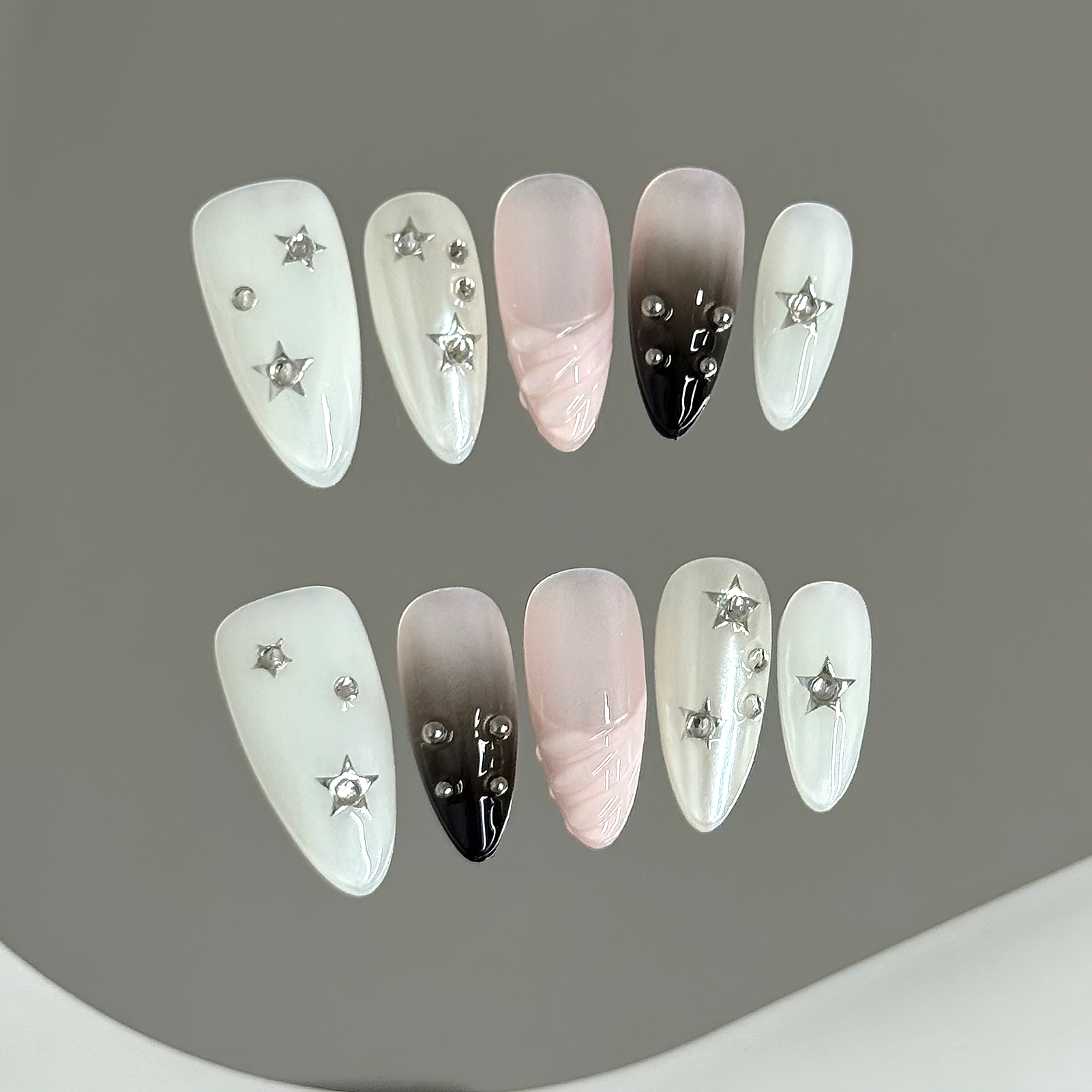 Nail Art Y2K - 10 Uds. De uñas postizas de