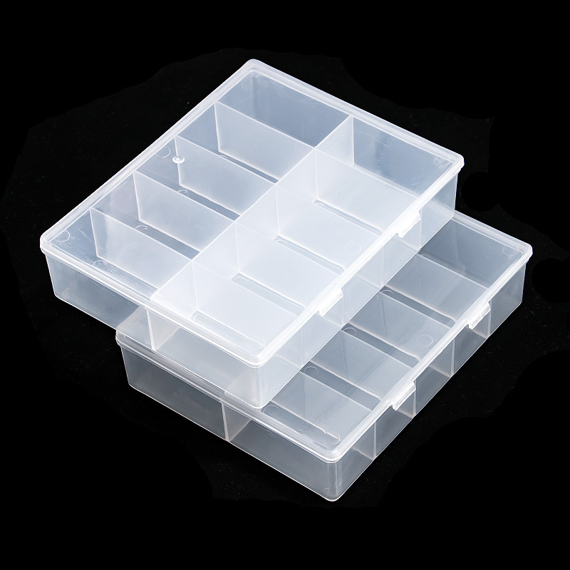 Nail Art Motif - Caja de almacenamiento transparente vacía con