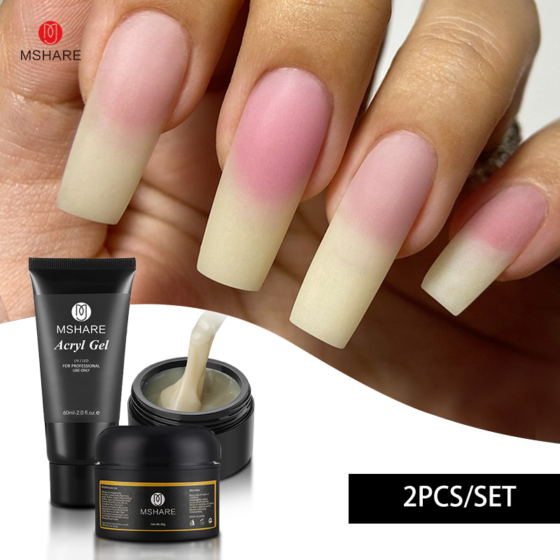 Polygel Nail Kit - MSHARE 2 unids/set 30g/60g acrílico Natural