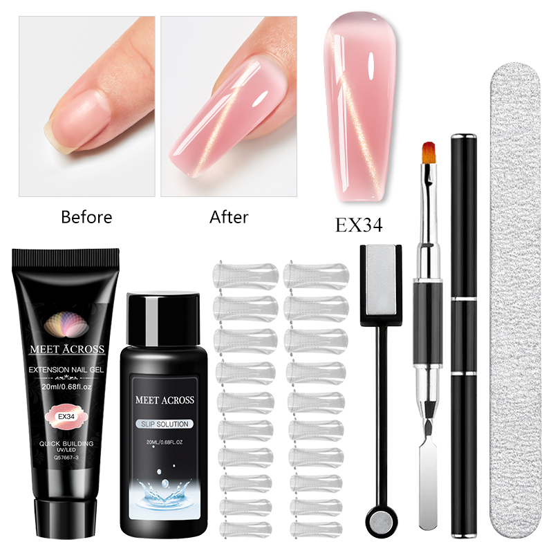 Polygel Nail Kit - Kit de extensión de uñas de