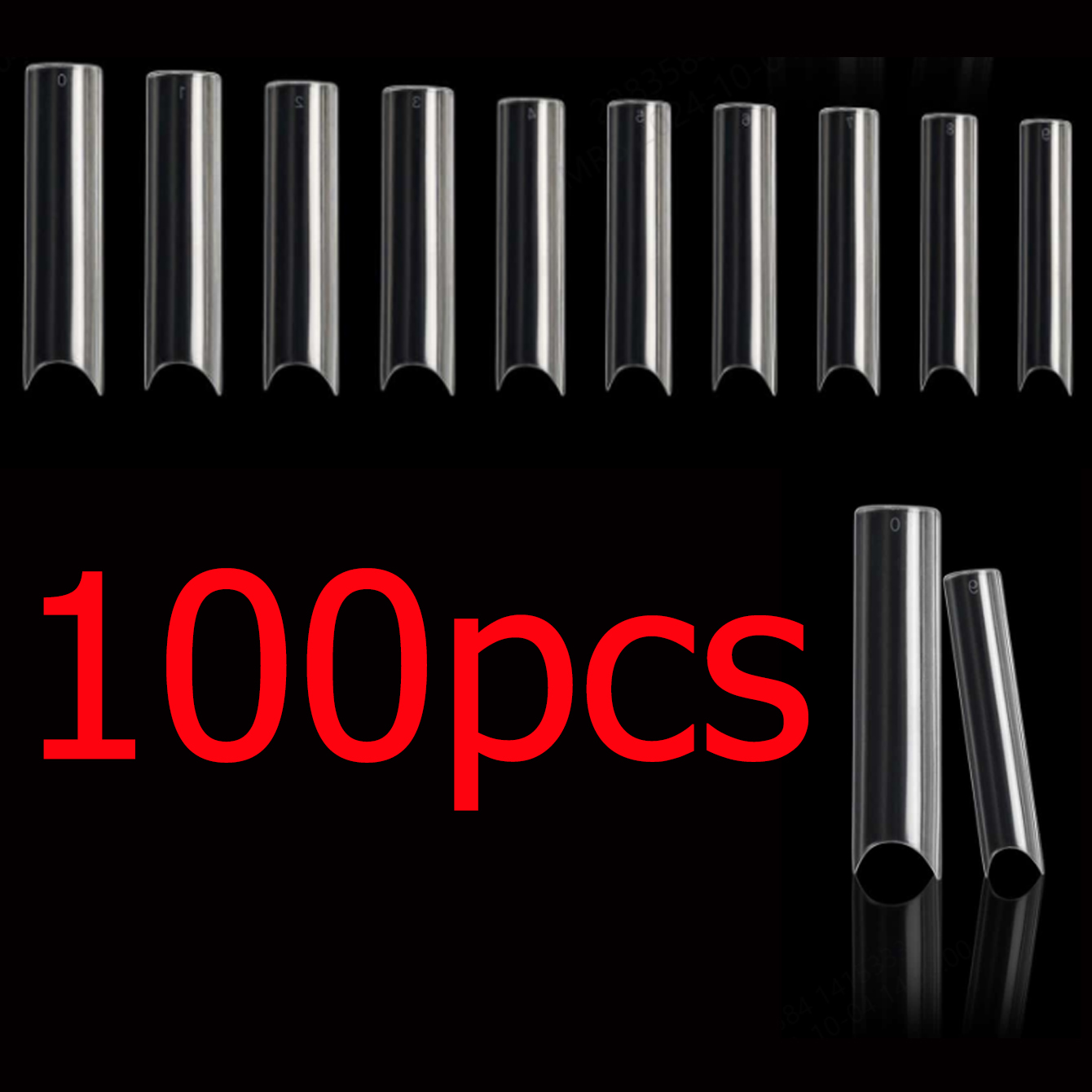 100 unids/caja XXL puntas de u - Nail Art Xxl reseña y precio