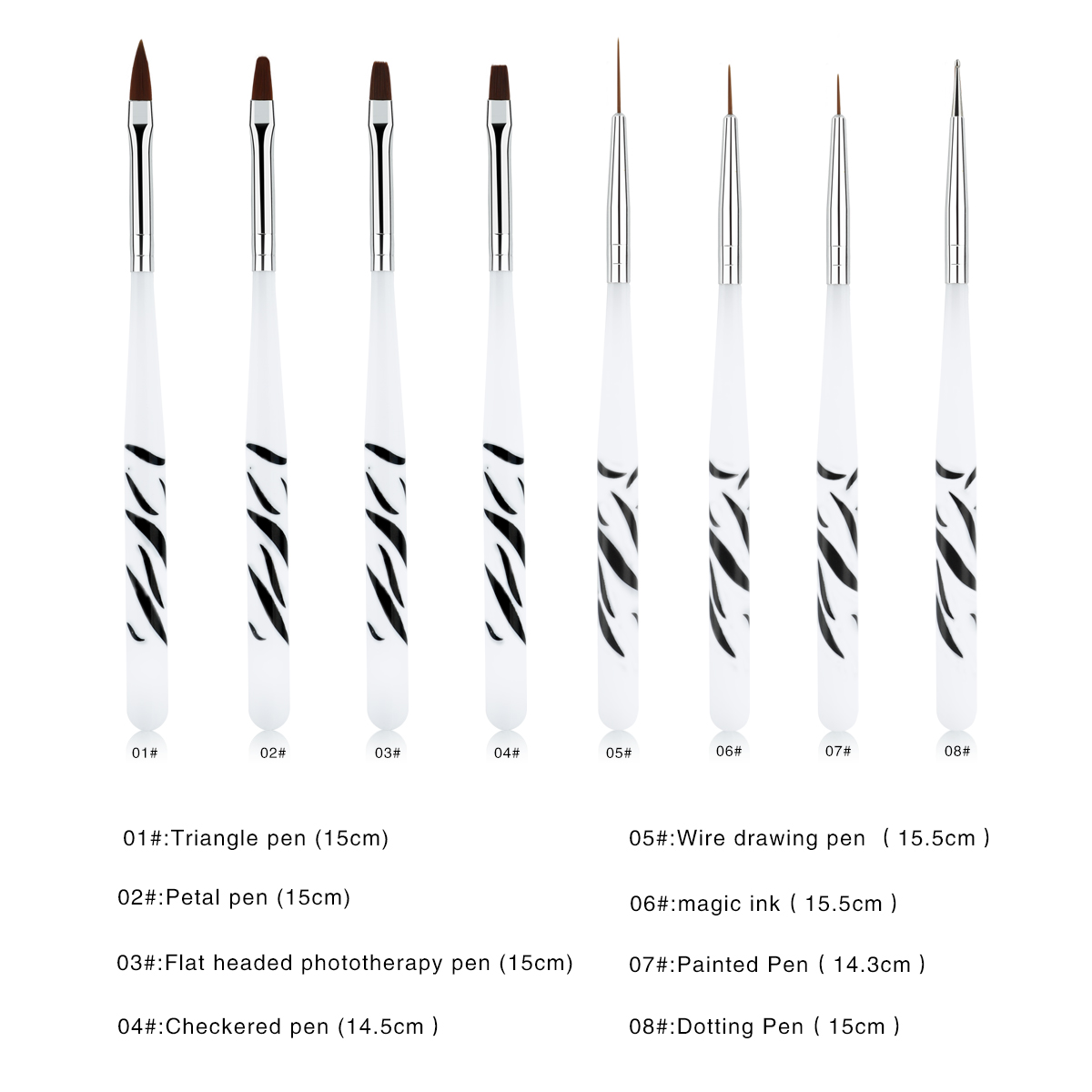 8 piezas de pinceles para arte - Polygel Nail Kit reseña y precio