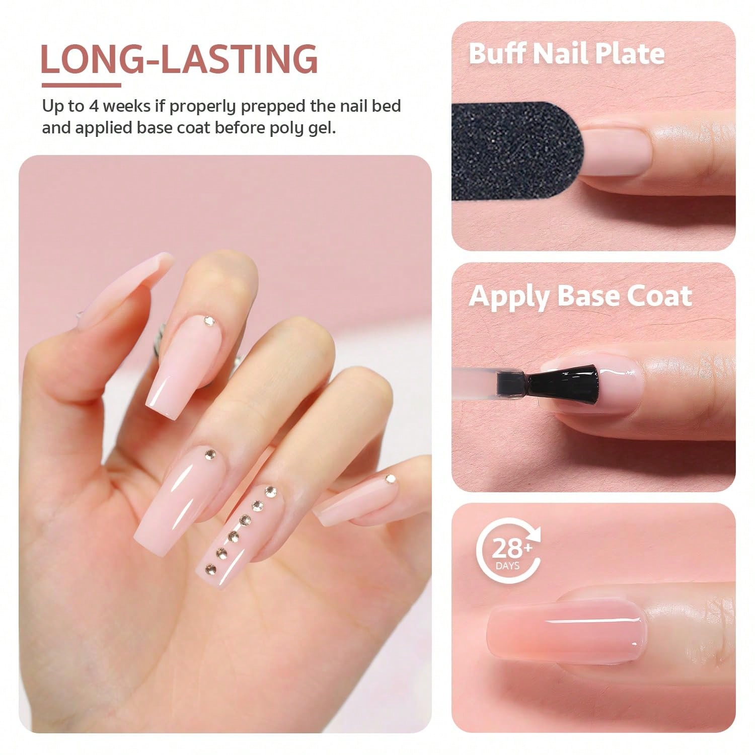 Kit de uñas de Gel de extensió - Polygel Nail Kit reseña y precio