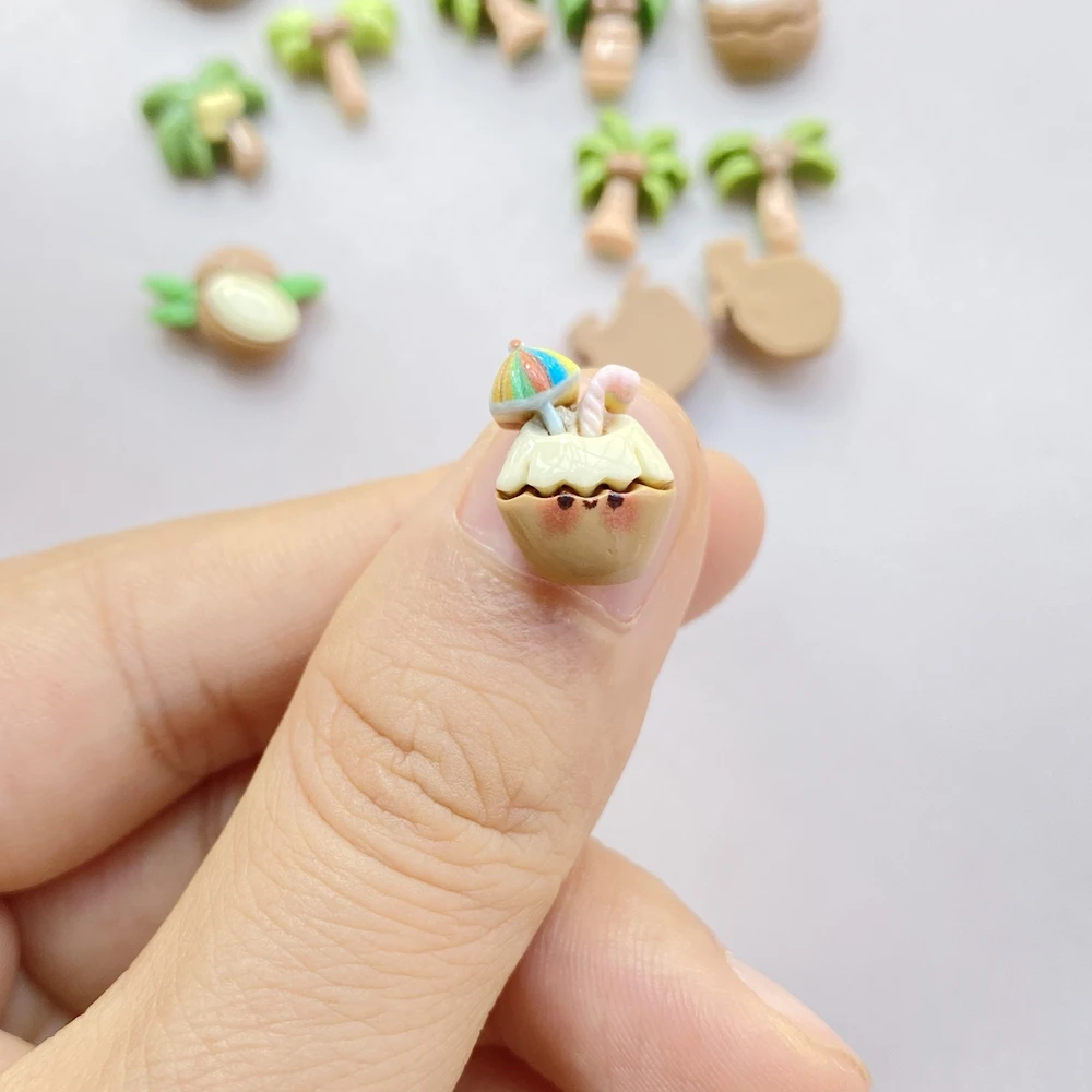 20 piezas de bebida de coco de - Nail Art Motif reseña y precio