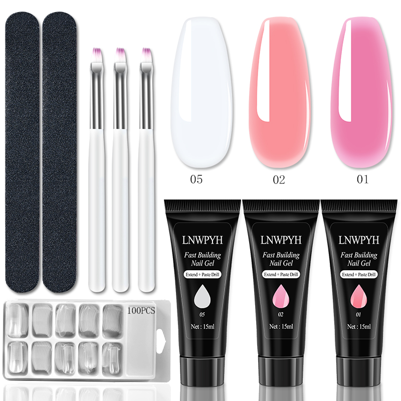 Juego de Gel para extensión de - Polygel Nail Kit reseña y precio