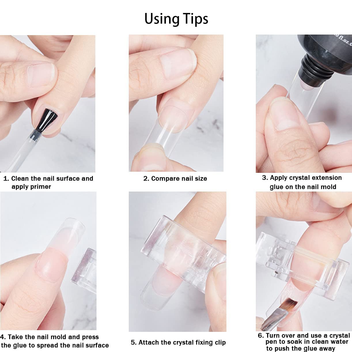 Clip de puntas de uñas para co - Polygel Nail Kit reseña y precio