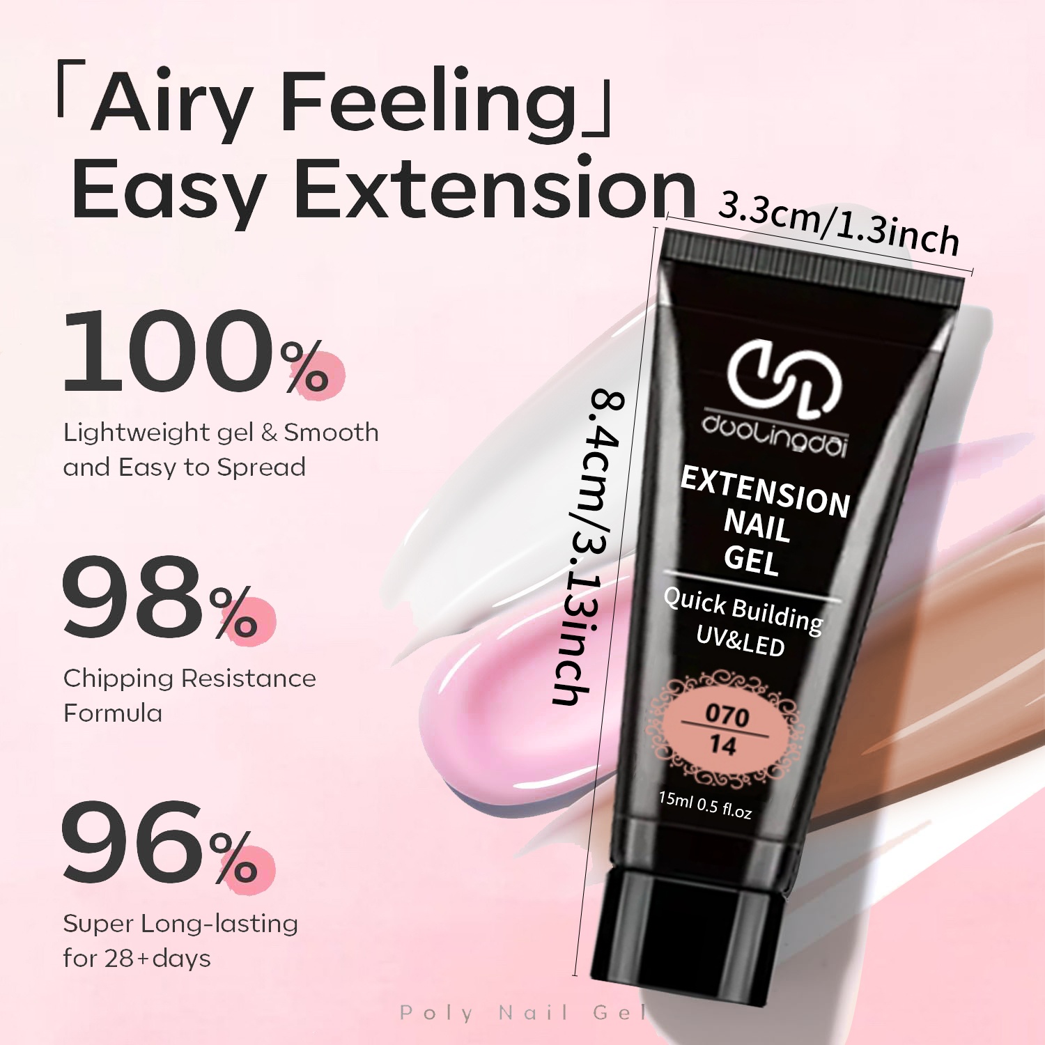 8 unids/set de Gel de extensió - Polygel Nail Kit reseña y precio