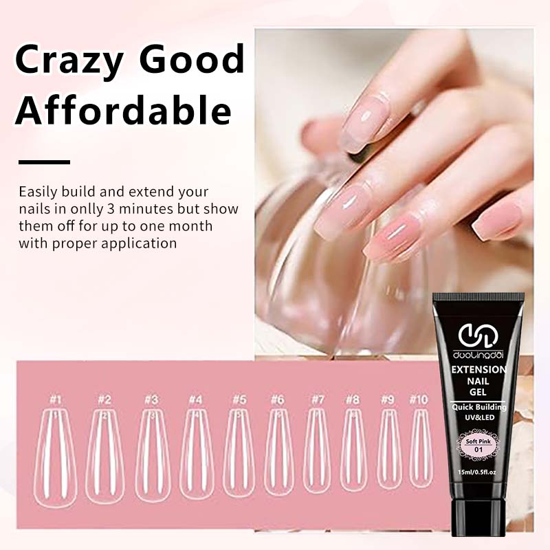 8 unids/set de Gel de extensió - Polygel Nail Kit reseña y precio
