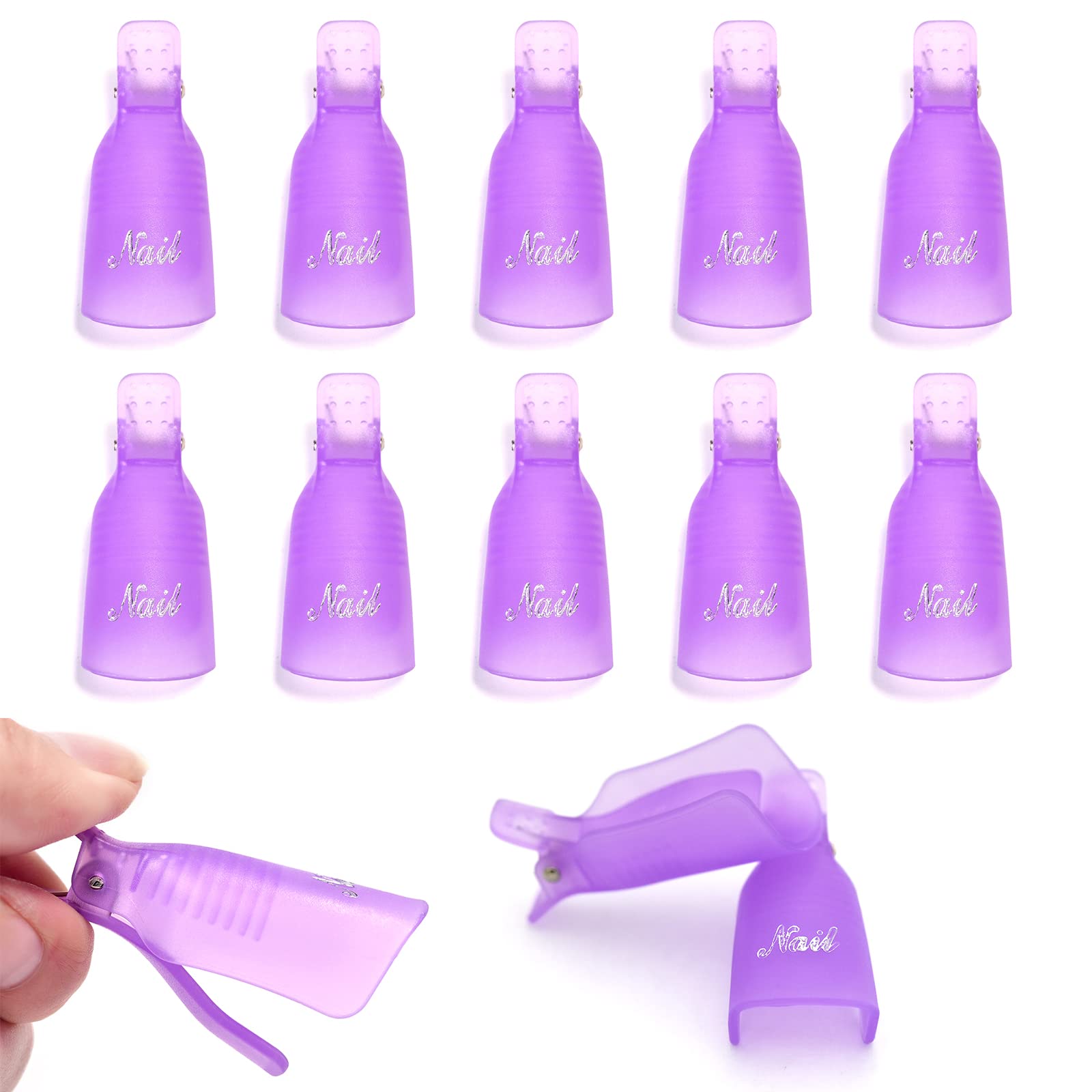 10 clips de plástico para remo - Nail Art Halal reseña y precio