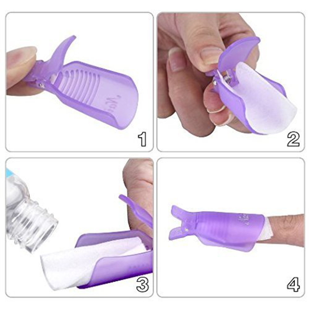 10 clips de plástico para remo - Nail Art Halal reseña y precio