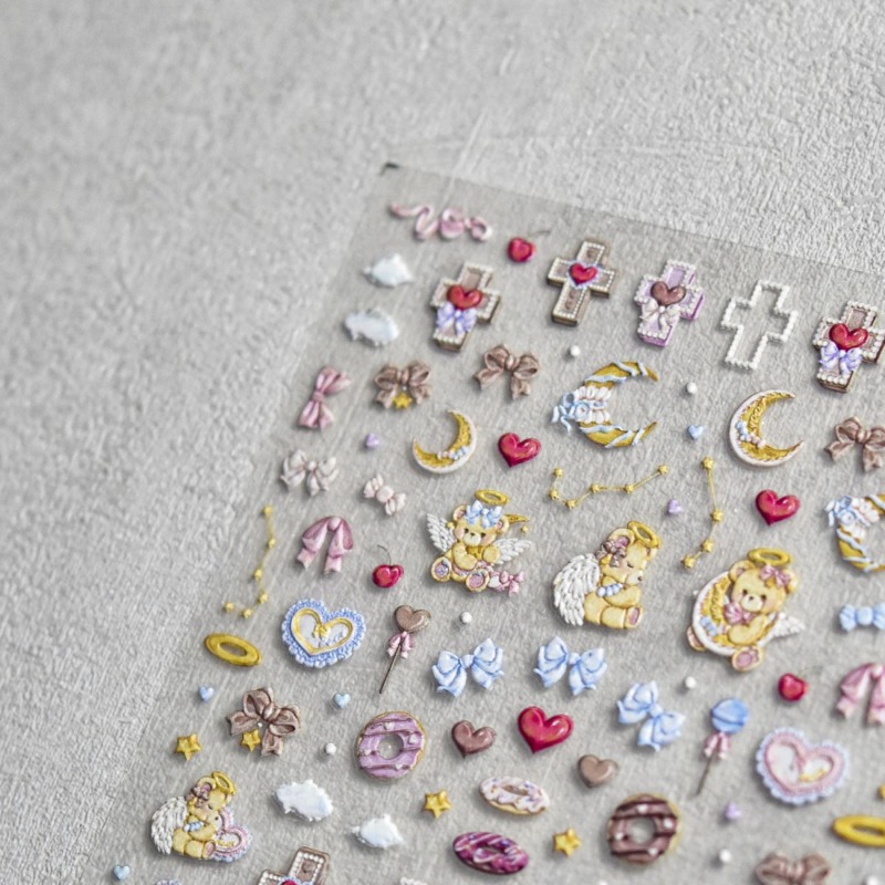 Pegatinas en relieve 3D de dib - Nail Art Motif reseña y precio