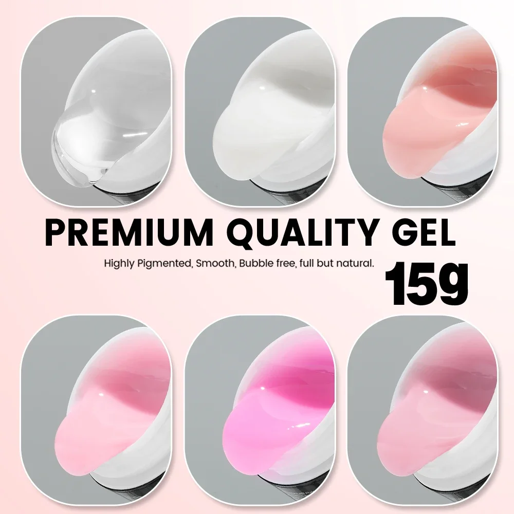 YOKEFELLOW Builder Nail Gel 15 - Polygel Nail Kit reseña y precio