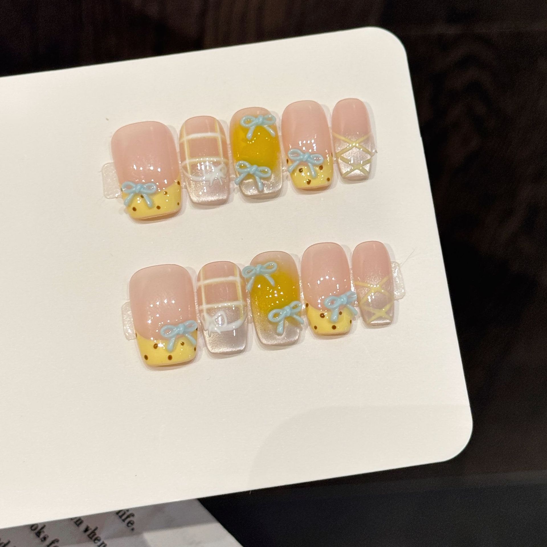 10 Uds. De uñas postizas hecha - Nail Art Y2K reseña y precio