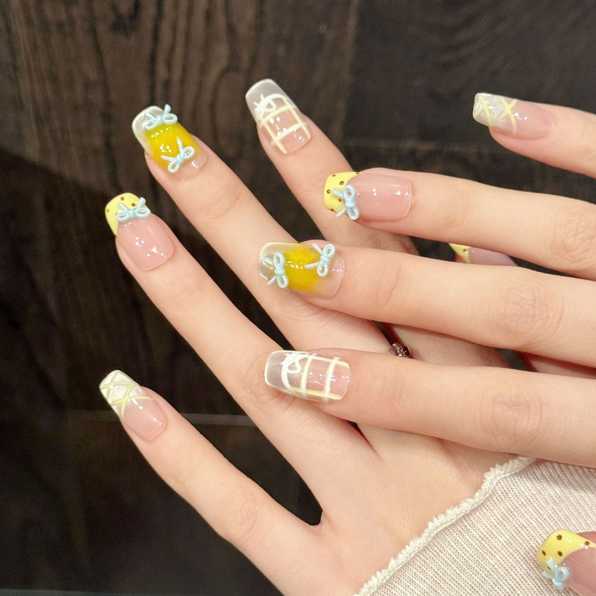 10 Uds. De uñas postizas hecha - Nail Art Y2K reseña y precio