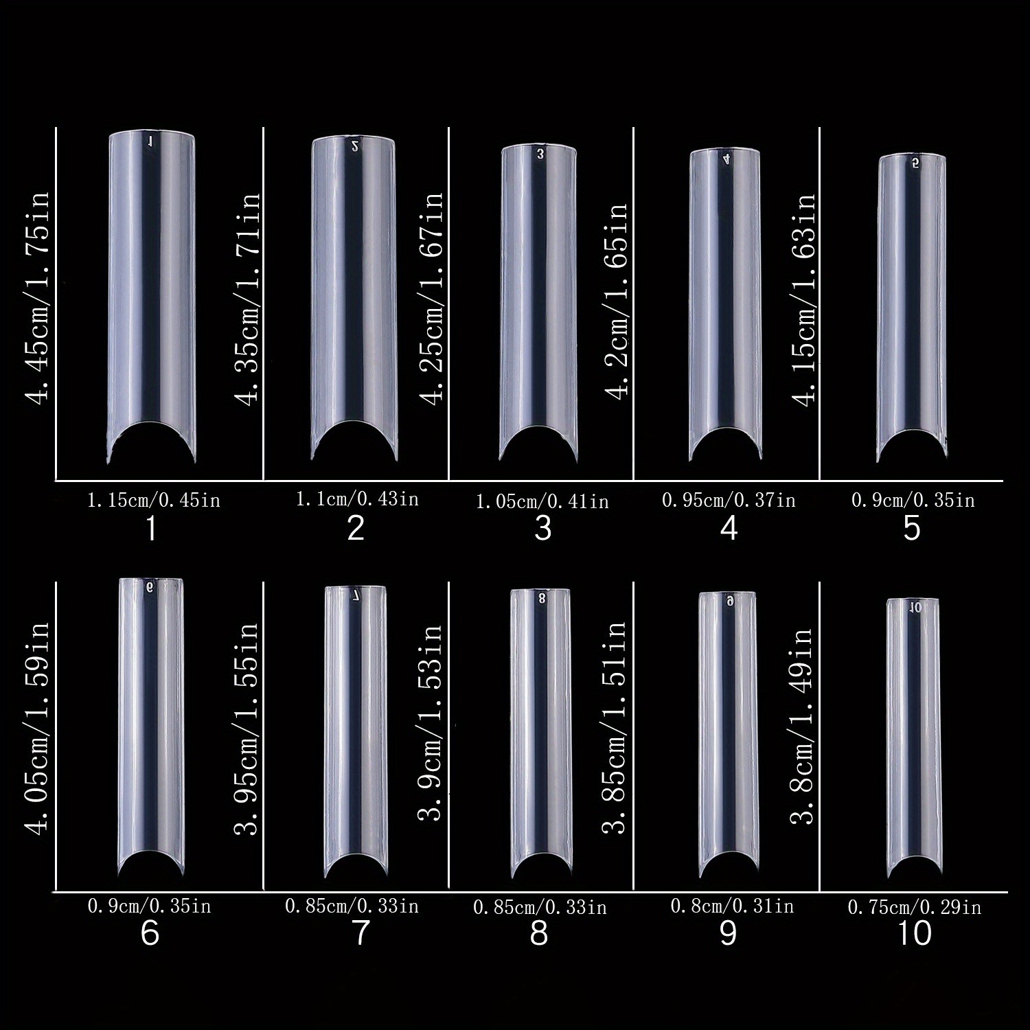 100,120,200,240 Uds XXL puntas - Nail Art Xxl reseña y precio