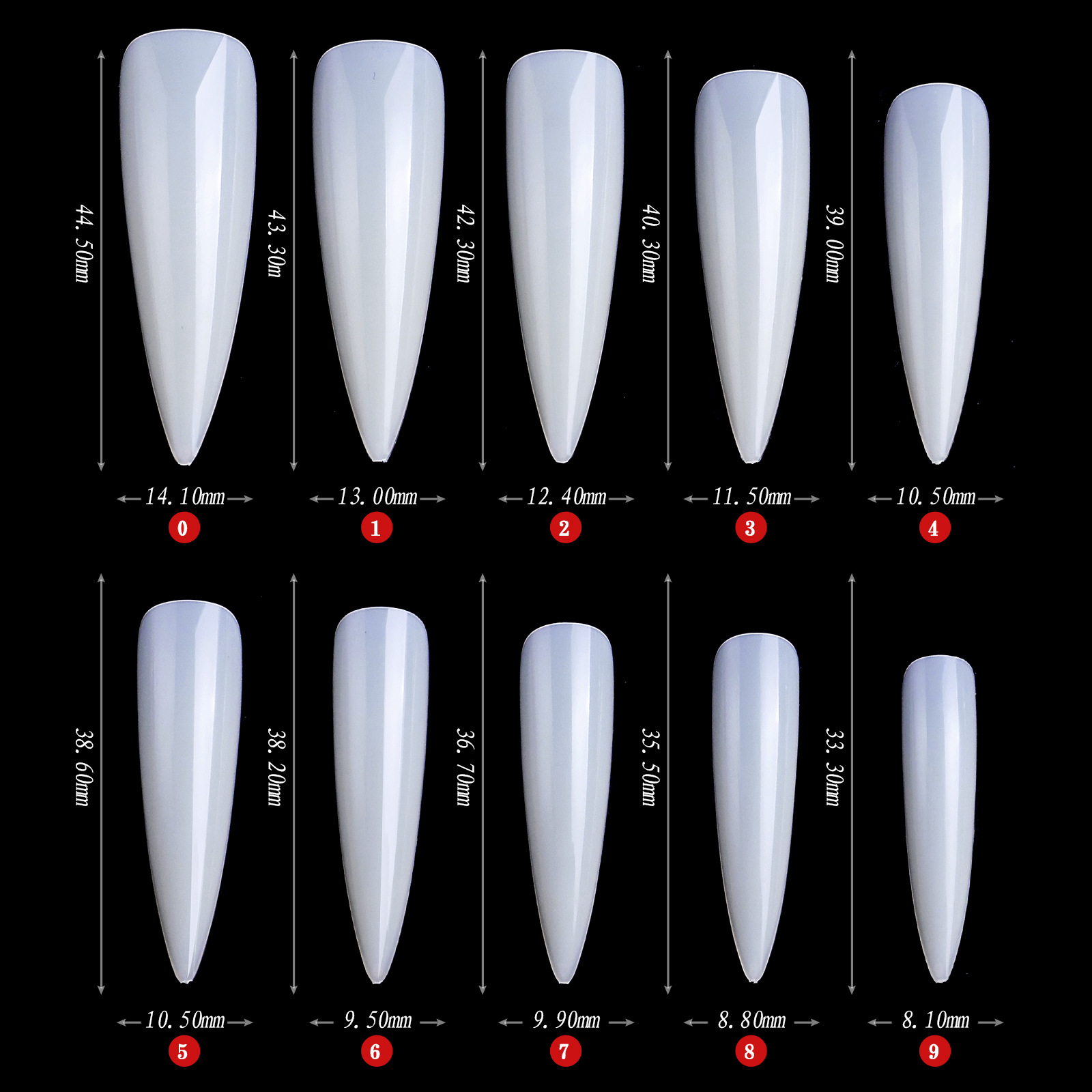 Puntas de uñas de aguja XXL, 5 - Nail Art Xxl reseña y precio