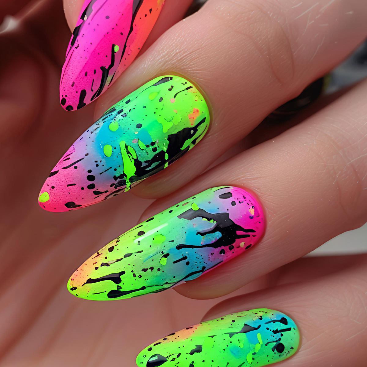 24 Uñas Postizas Cortas, Media - Nail Art Y2K reseña y precio
