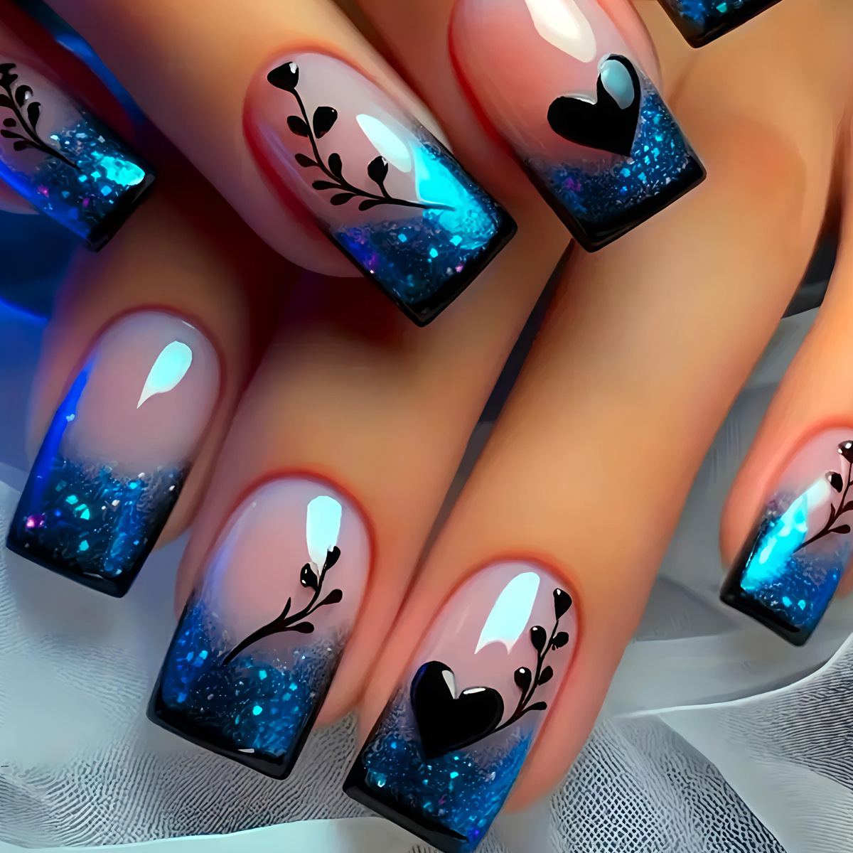 24 Uñas Postizas Cortas, Media - Nail Art Y2K reseña y precio