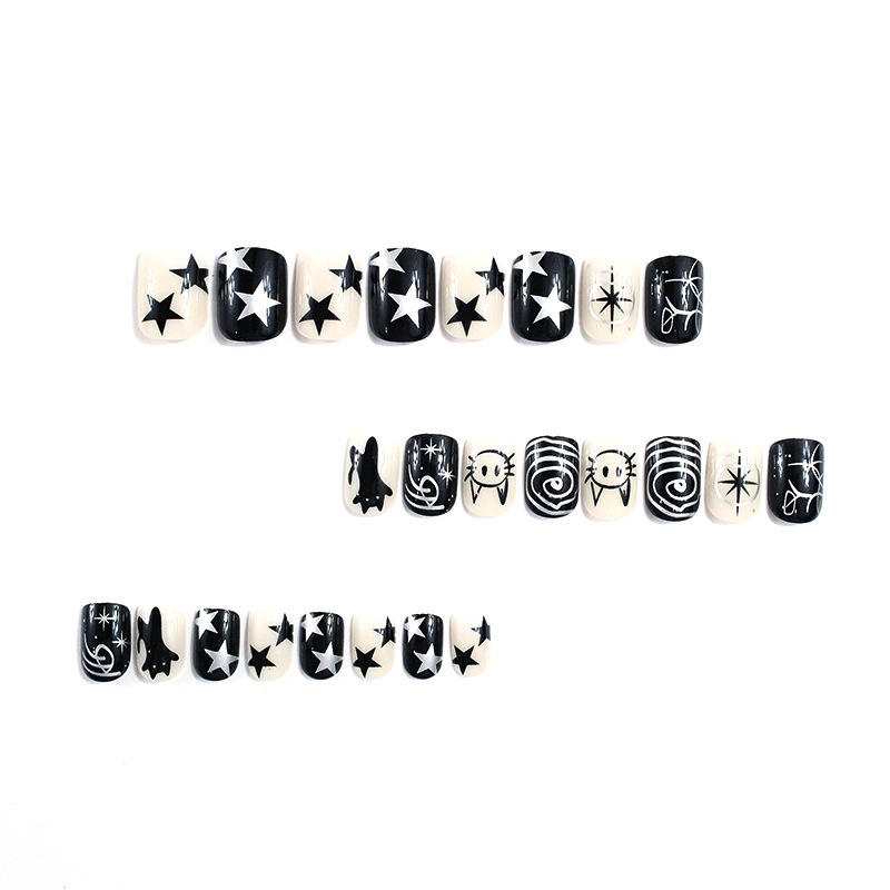24 Uds. de Uñas Postizas Cuadr - Nail Art Y2K reseña y precio