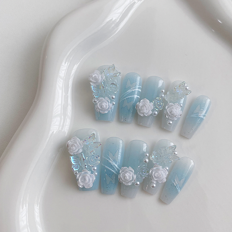 10 piezas de uñas artificiales - Nail Art Y2K reseña y precio