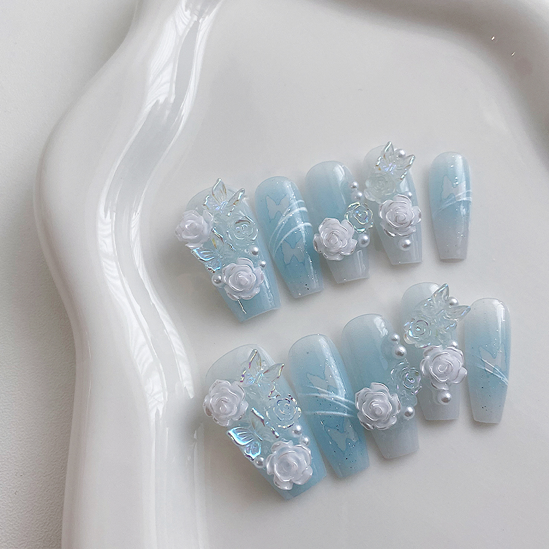 10 piezas de uñas artificiales - Nail Art Y2K reseña y precio