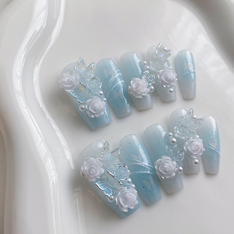 10 piezas de uñas artificiales - Nail Art Y2K reseña y precio