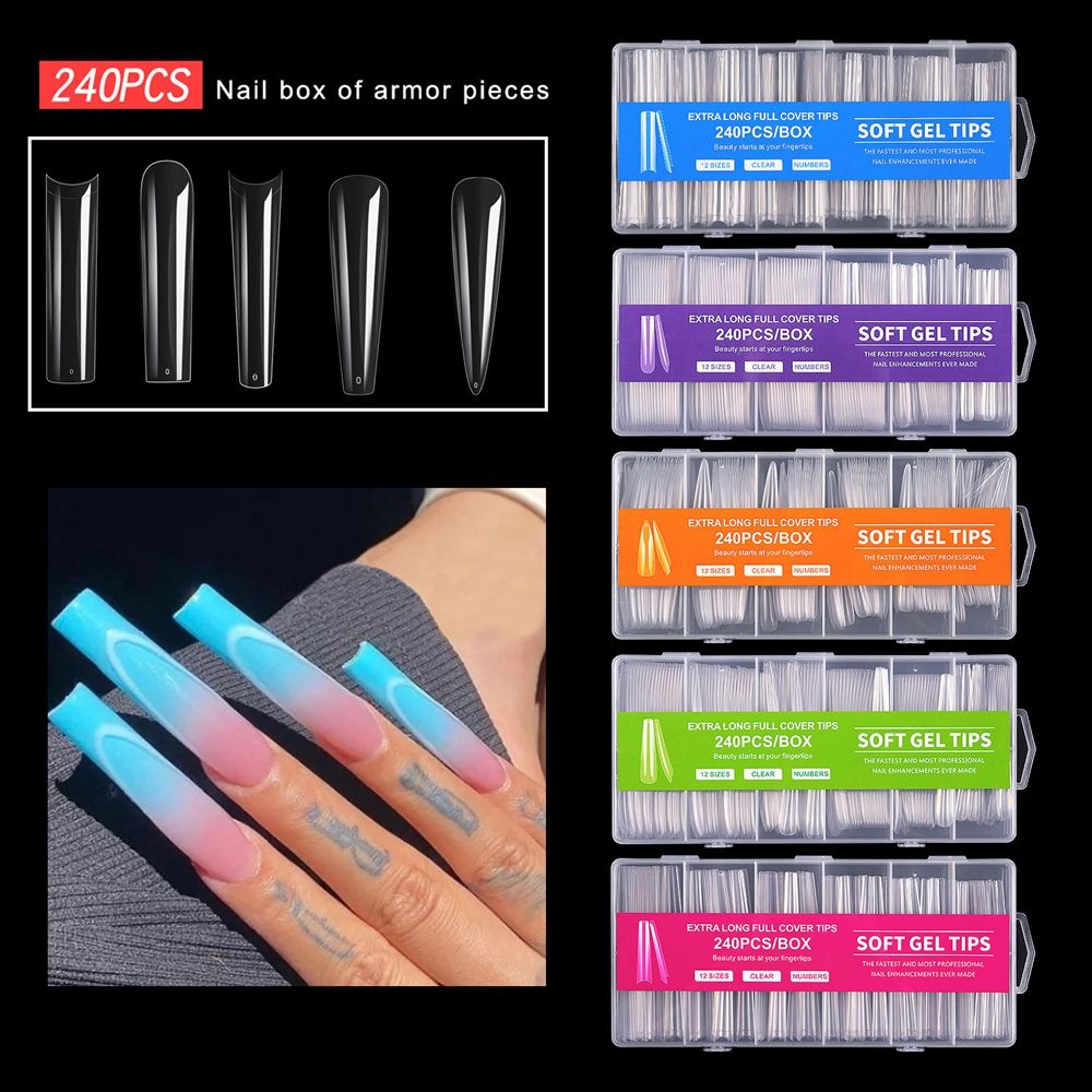 240 Uñas Postizas Acrílicas Tr - Nail Art Xxl reseña y precio