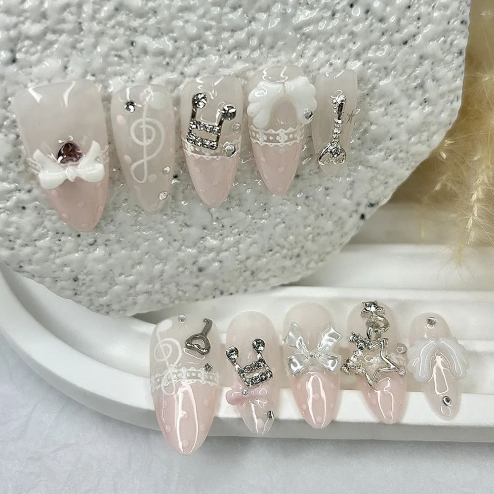 10 piezas Retro lindo 3D alas  - Nail Art Y2K reseña y precio