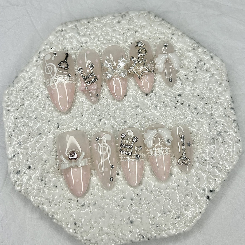 10 piezas Retro lindo 3D alas  - Nail Art Y2K reseña y precio