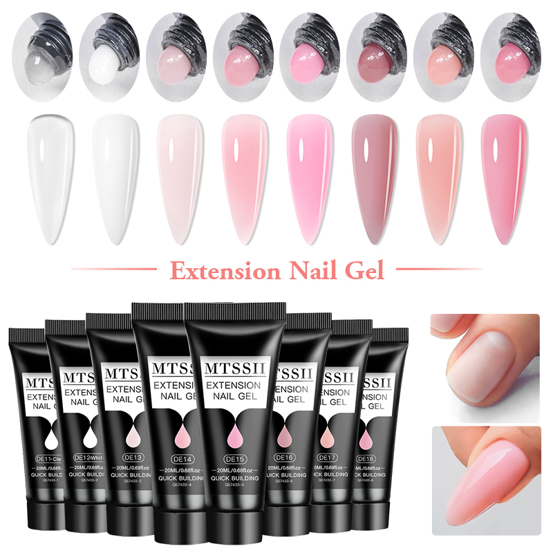 Juego de 4/6/8 Gel de Extensió - Polygel Nail Kit reseña y precio