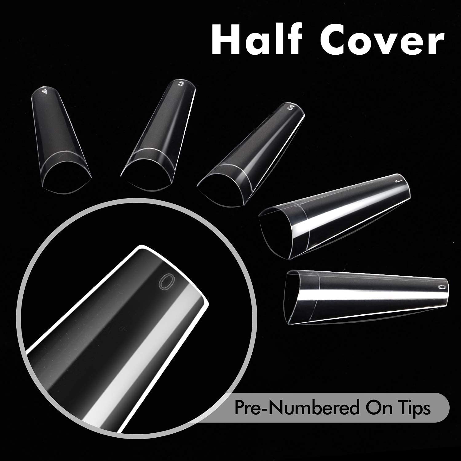 100 Uñas Postizas Transparente - Nail Art Xxl reseña y precio