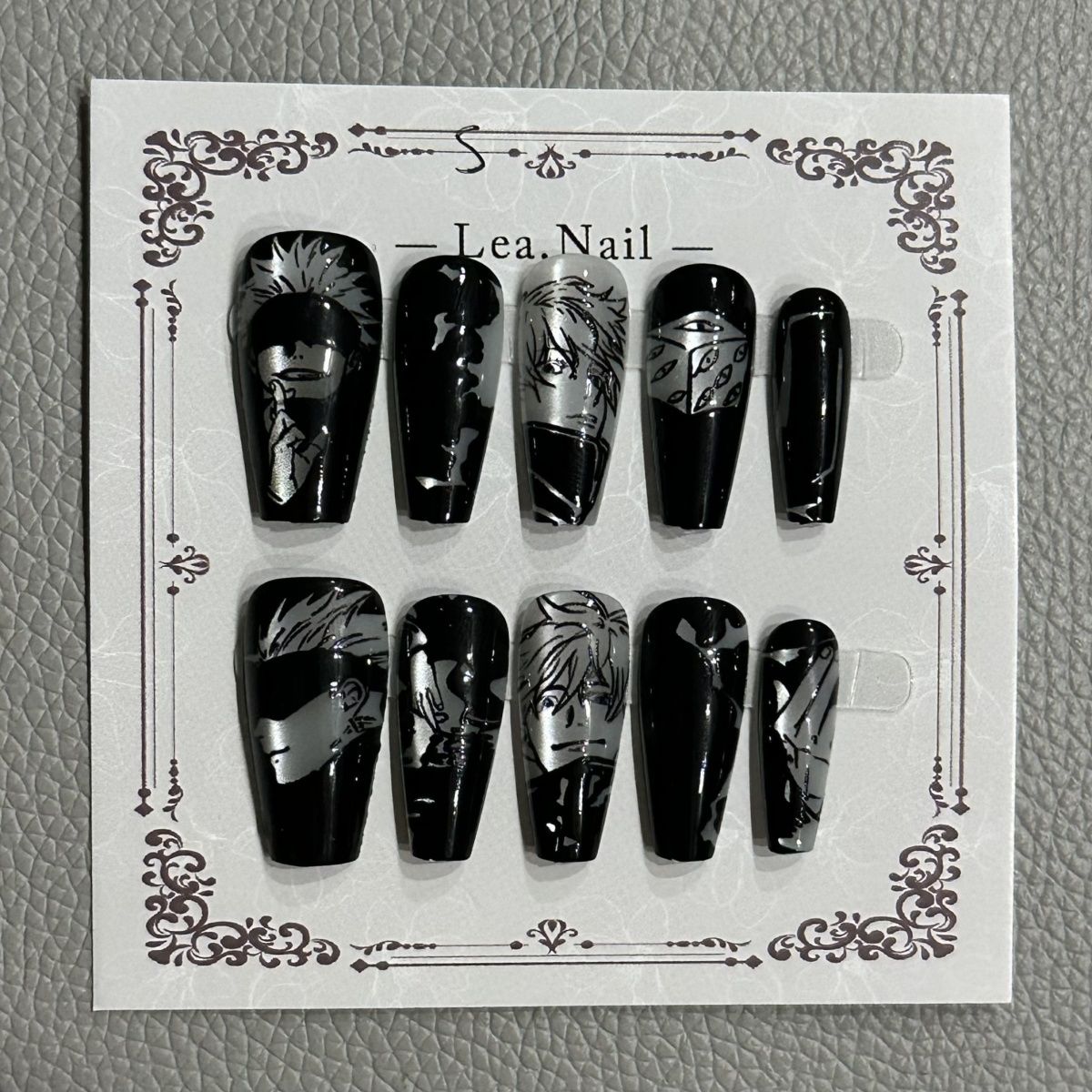 Gojo Satoru manicura ojos de g - Nail Art Motif reseña y precio