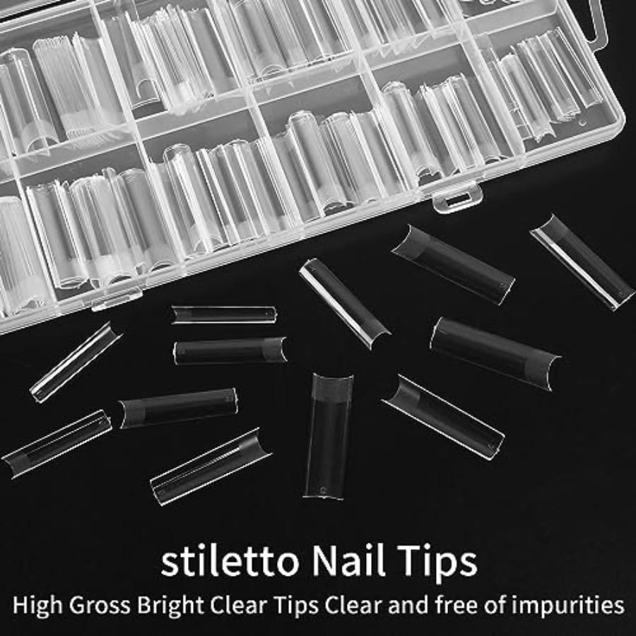 240 Uñas Postizas Cuadradas Ex - Nail Art Xxl reseña y precio
