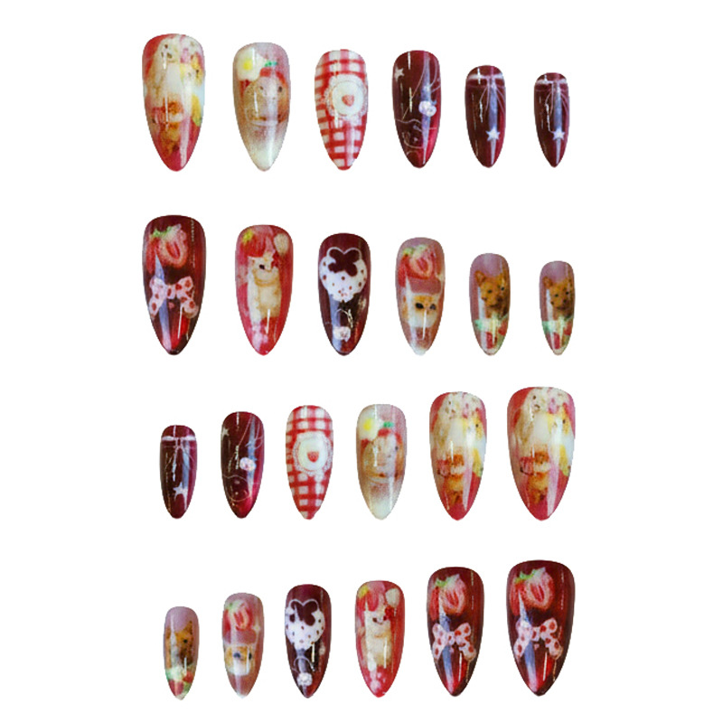 24 Uds. De uñas postizas de es - Nail Art Y2K reseña y precio