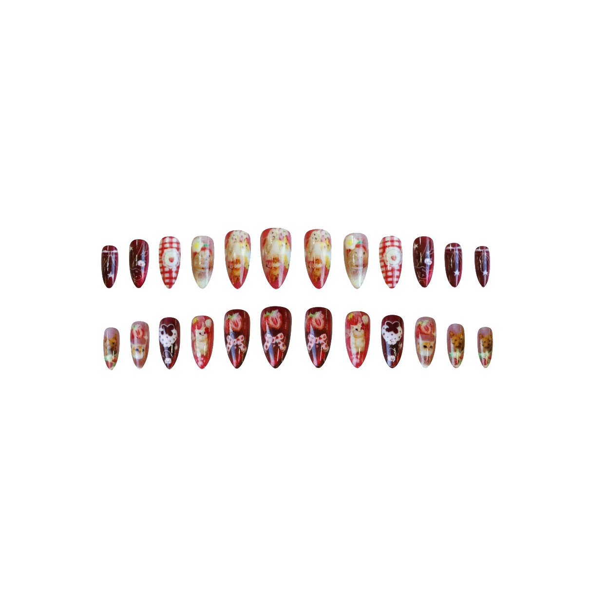 24 Uds. De uñas postizas de es - Nail Art Y2K reseña y precio