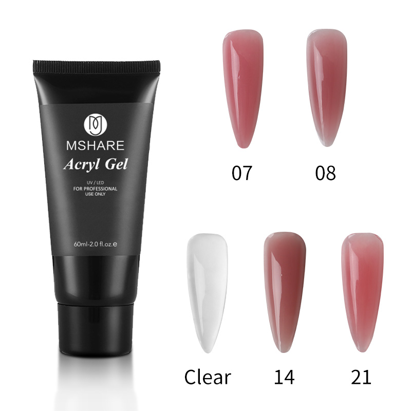 MSHARE 2 unids/set 30g/60g acr - Polygel Nail Kit reseña y precio